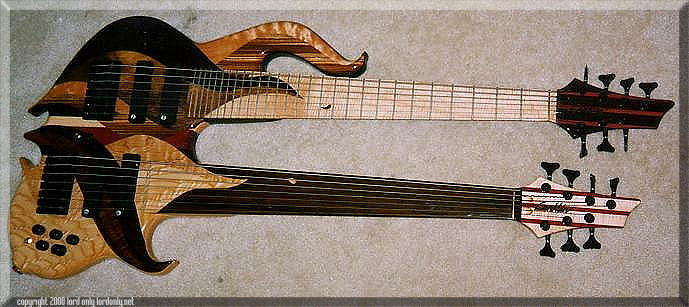 John's Conklin Doubleneck 7-string fretted/7-string fretless bass